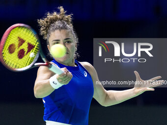 Jasmine Paolini  during Billie Jean King Cup Finals match Japan vs Italy in Malaga Spain on 16 November 2024. (