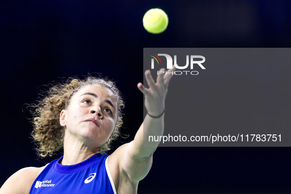 Jasmine Paolini  during Billie Jean King Cup Finals match Japan vs Italy in Malaga Spain on 16 November 2024. 