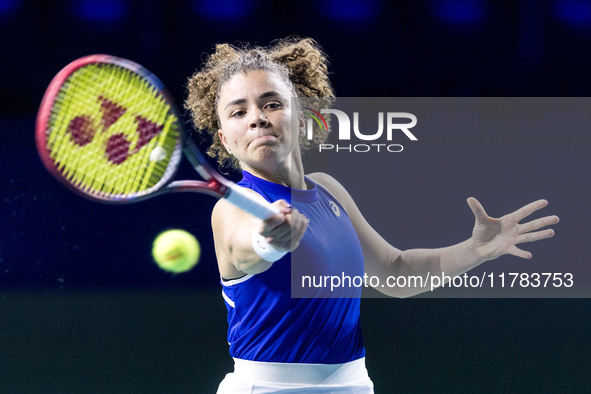 Jasmine Paolini  during Billie Jean King Cup Finals match Japan vs Italy in Malaga Spain on 16 November 2024. 