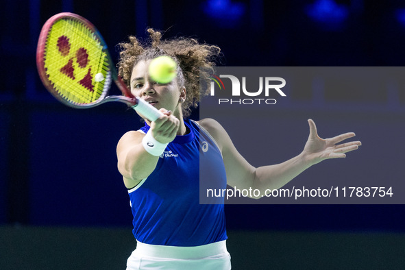 Jasmine Paolini  during Billie Jean King Cup Finals match Japan vs Italy in Malaga Spain on 16 November 2024. 