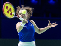 Jasmine Paolini  during Billie Jean King Cup Finals match Japan vs Italy in Malaga Spain on 16 November 2024. (