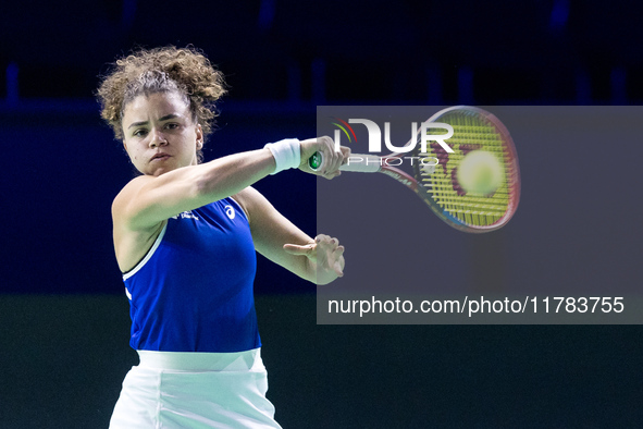 Jasmine Paolini  during Billie Jean King Cup Finals match Japan vs Italy in Malaga Spain on 16 November 2024. 