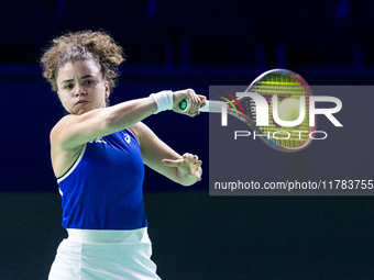 Jasmine Paolini  during Billie Jean King Cup Finals match Japan vs Italy in Malaga Spain on 16 November 2024. (