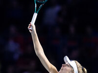 Magdalena Frech  during Billie Jean King Cup Finals match Poland vs Czechia in Malaga Spain on 16 November 2024. (