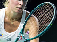 Magdalena Frech  during Billie Jean King Cup Finals match Poland vs Czechia in Malaga Spain on 16 November 2024. (