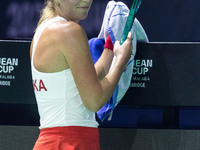 Magdalena Frech  during Billie Jean King Cup Finals match Poland vs Czechia in Malaga Spain on 16 November 2024. (