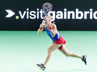 Magdalena Frech  during Billie Jean King Cup Finals match Poland vs Czechia in Malaga Spain on 16 November 2024. (