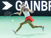 Magdalena Frech  during Billie Jean King Cup Finals match Poland vs Czechia in Malaga Spain on 16 November 2024. (