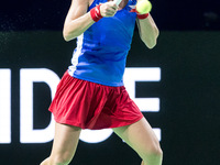 Marie Bouzkova  during Billie Jean King Cup Finals match Poland vs Czechia in Malaga Spain on 16 November 2024. (