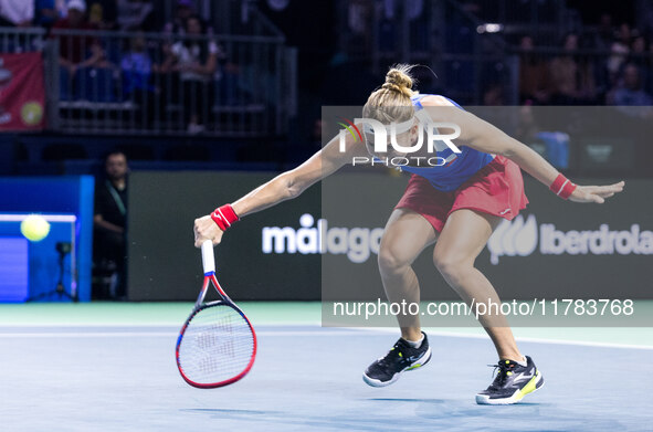 Marie Bouzkova  during Billie Jean King Cup Finals match Poland vs Czechia in Malaga Spain on 16 November 2024. 