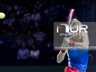 Marie Bouzkova  during Billie Jean King Cup Finals match Poland vs Czechia in Malaga Spain on 16 November 2024. (