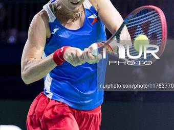 Marie Bouzkova  during Billie Jean King Cup Finals match Poland vs Czechia in Malaga Spain on 16 November 2024. (