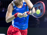 Marie Bouzkova  during Billie Jean King Cup Finals match Poland vs Czechia in Malaga Spain on 16 November 2024. (