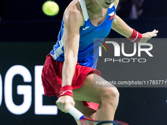 Marie Bouzkova  during Billie Jean King Cup Finals match Poland vs Czechia in Malaga Spain on 16 November 2024. (