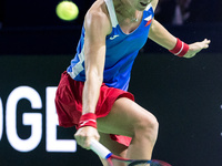 Marie Bouzkova  during Billie Jean King Cup Finals match Poland vs Czechia in Malaga Spain on 16 November 2024. (