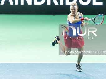 Marie Bouzkova  during Billie Jean King Cup Finals match Poland vs Czechia in Malaga Spain on 16 November 2024. (