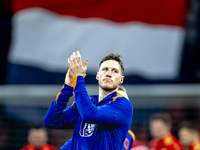 Netherlands forward Wout Weghorst plays during the match between the Netherlands and Hungary at the Johan Cruijff ArenA for the UEFA Nations...