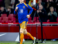 Netherlands midfielder Frenkie de Jong participates in the match between the Netherlands and Hungary at the Johan Cruijff ArenA for the UEFA...