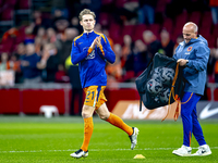 Netherlands midfielder Frenkie de Jong participates in the match between the Netherlands and Hungary at the Johan Cruijff ArenA for the UEFA...