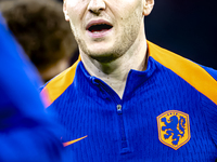 Netherlands midfielder Teun Koopmeiners participates in the match between the Netherlands and Hungary at the Johan Cruijff ArenA for the UEF...