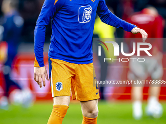 Netherlands defender Jan-Paul van Hecke participates in the match between the Netherlands and Hungary at the Johan Cruijff ArenA for the UEF...