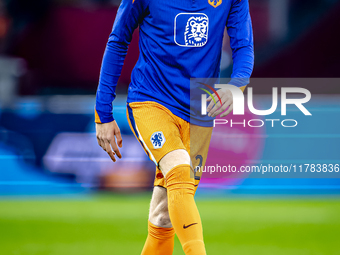 Netherlands defender Jan-Paul van Hecke participates in the match between the Netherlands and Hungary at the Johan Cruijff ArenA for the UEF...