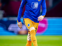 Netherlands defender Jan-Paul van Hecke participates in the match between the Netherlands and Hungary at the Johan Cruijff ArenA for the UEF...