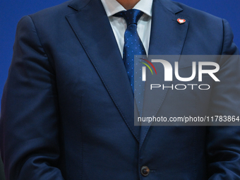 KRAKOW, POLAND - NOVEMBER 16:
Mayor of Warsaw Rafal Trzaskowski during a meeting with voters at Nowa Huta's Hala Com-Com Zone, on November 1...