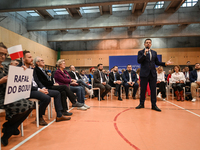 KRAKOW, POLAND - NOVEMBER 16:
Mayor of Warsaw Rafal Trzaskowski during a meeting with voters at Nowa Huta's Hala Com-Com Zone, on November 1...