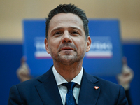 KRAKOW, POLAND - NOVEMBER 16:
Mayor of Warsaw Rafal Trzaskowski during a meeting with voters at Nowa Huta's Hala Com-Com Zone, on November 1...