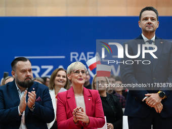 KRAKOW, POLAND - NOVEMBER 16:
Mayor of Warsaw Rafal Trzaskowski during a meeting with voters at Nowa Huta's Hala Com-Com Zone, on November 1...