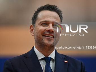 KRAKOW, POLAND - NOVEMBER 16:
Mayor of Warsaw Rafal Trzaskowski during a meeting with voters at Nowa Huta's Hala Com-Com Zone, on November 1...