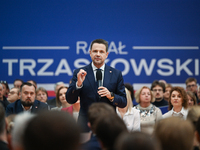 KRAKOW, POLAND - NOVEMBER 16:
Mayor of Warsaw Rafal Trzaskowski during a meeting with voters at Nowa Huta's Hala Com-Com Zone, on November 1...