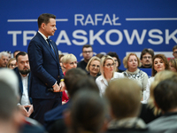 KRAKOW, POLAND - NOVEMBER 16:
Mayor of Warsaw Rafal Trzaskowski during a meeting with voters at Nowa Huta's Hala Com-Com Zone, on November 1...