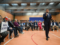 KRAKOW, POLAND - NOVEMBER 16:
Mayor of Warsaw Rafal Trzaskowski during a meeting with voters at Nowa Huta's Hala Com-Com Zone, on November 1...