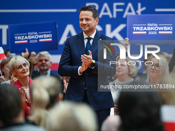 KRAKOW, POLAND - NOVEMBER 16:
Mayor of Warsaw Rafal Trzaskowski during a meeting with voters at Nowa Huta's Hala Com-Com Zone, on November 1...