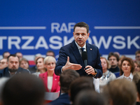 KRAKOW, POLAND - NOVEMBER 16:
Mayor of Warsaw Rafal Trzaskowski during a meeting with voters at Nowa Huta's Hala Com-Com Zone, on November 1...