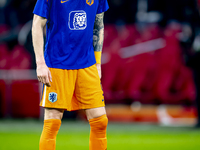 Netherlands forward Wout Weghorst participates in the match between the Netherlands and Hungary at the Johan Cruijff ArenA for the UEFA Nati...