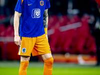 Netherlands forward Wout Weghorst participates in the match between the Netherlands and Hungary at the Johan Cruijff ArenA for the UEFA Nati...