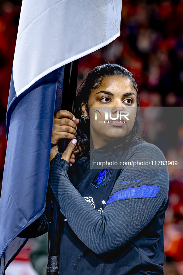 The atmosphere in the stadium during the match between the Netherlands and Hungary at the Johan Cruijff ArenA for the UEFA Nations League -...