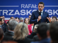 KRAKOW, POLAND - NOVEMBER 16:
Mayor of Warsaw Rafal Trzaskowski during a meeting with voters at Nowa Huta's Hala Com-Com Zone, on November 1...