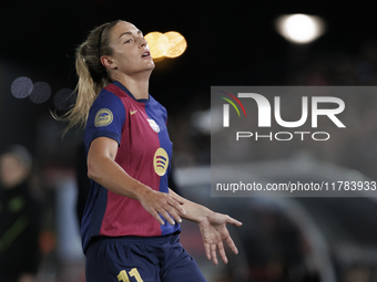 Alexia Putellas of FC Barcelona participates in the LIGA F match between Real Madrid and FC Barcelona at Alfredo Di Stefano stadium in Madri...