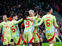 Ayoze Perez of Spain celebrates after scoring a goal to make it 2-0 during the UEFA Nations League 2024/25 League A Group A4 match between D...