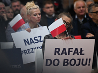 KRAKOW, POLAND - NOVEMBER 16:
Mayor of Warsaw Rafal Trzaskowski during a meeting with voters at Nowa Huta's Hala Com-Com Zone, on November 1...