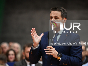 KRAKOW, POLAND - NOVEMBER 16:
Mayor of Warsaw Rafal Trzaskowski during a meeting with voters at Nowa Huta's Hala Com-Com Zone, on November 1...