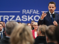 KRAKOW, POLAND - NOVEMBER 16:
Mayor of Warsaw Rafal Trzaskowski during a meeting with voters at Nowa Huta's Hala Com-Com Zone, on November 1...