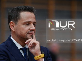 KRAKOW, POLAND - NOVEMBER 16:
Mayor of Warsaw Rafal Trzaskowski during a meeting with voters at Nowa Huta's Hala Com-Com Zone, on November 1...