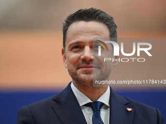 KRAKOW, POLAND - NOVEMBER 16:
Mayor of Warsaw Rafal Trzaskowski during a meeting with voters at Nowa Huta's Hala Com-Com Zone, on November 1...