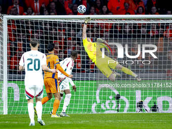 Netherlands midfielder Tijjani Reijnders participates in the match between the Netherlands and Hungary at the Johan Cruijff ArenA for the UE...