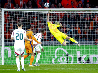 Netherlands midfielder Tijjani Reijnders participates in the match between the Netherlands and Hungary at the Johan Cruijff ArenA for the UE...